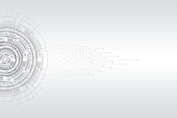 Abstract futuristic circuit board