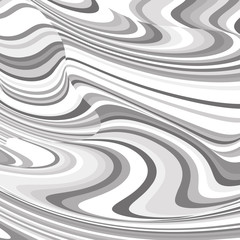 Abstract monochrome background with lots of twisted lines. Shades of gray.