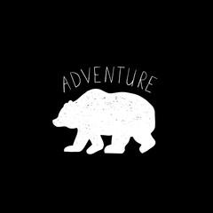 Hand drawn vector wild forest illustration