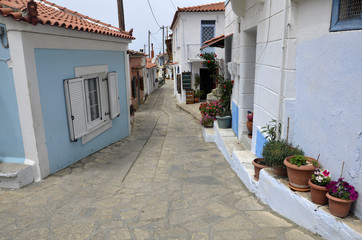 Fototapeta na wymiar Village de Manoletes (Samos)