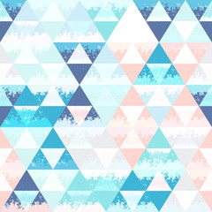 Abstract seamless background with triangles. Grange texture.