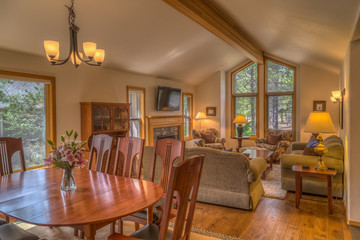 Luxury home living space