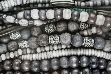 Ethnic wooden bracelets and necklaces