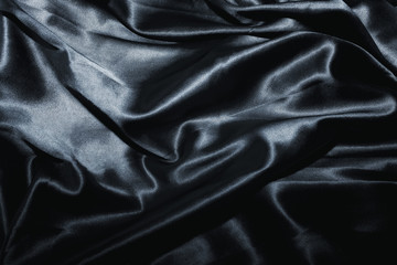 texture of a black silk