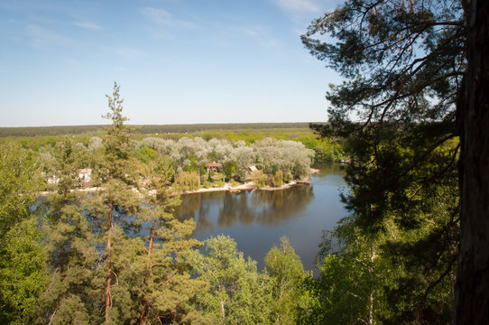 View of the river Seversky Donets. Ukraine .