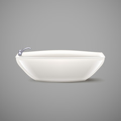 bath tube on grey