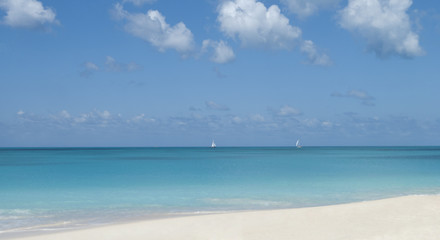 Fototapeta na wymiar Sea landscape, Antigua, Caribbean Islands 