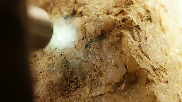 Close up of a mineral rock 
