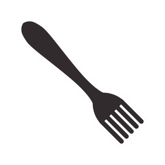 fork utensil cutlery vector icon illustration graphic design