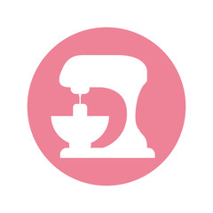 mixer machine kitchenware vector icon illustration graphic design