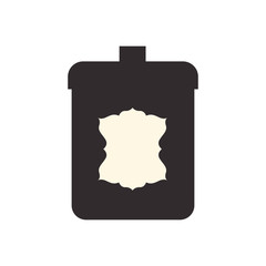 jar emblem object vector icon illustration graphic design