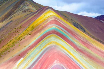 Papier Peint photo Vinicunca Vinicunca or Rainbow Mountain,Pitumarca, Peru