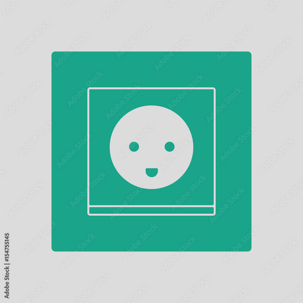 Sticker austria electrical socket icon