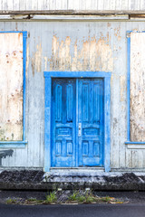 Old blue door