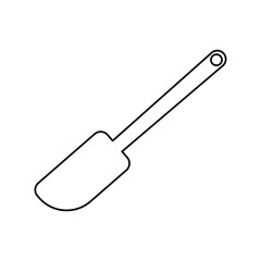 spatula cream decoration cake vector icon illustration graphic design