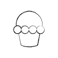 cupcake dessert sweet vector icon illustration graphic design