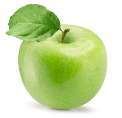 green apple isolated on a white background