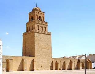 Obraz premium Mosque Uqba or the Great Mosque of Kairouan