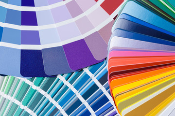 Fototapeta na wymiar Sample colors catalogues for painting wall