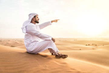 Arabic man in the desert