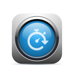 Square Push-Button - Vector