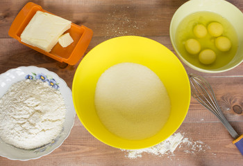 Baking waffles at home.