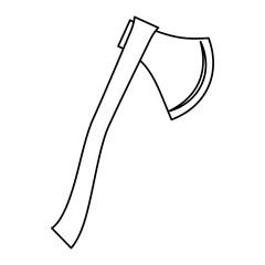 axe tool cut vector icon illustration graphic design