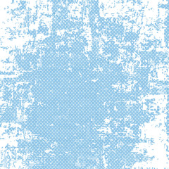 Grunge blue halftone background