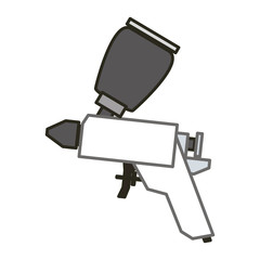 spray paint gun vector icon illustration graphic design