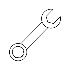 wrench tool object vector icon illustration graphic design