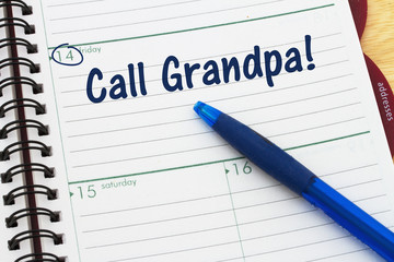 Reminder to call your grandfather