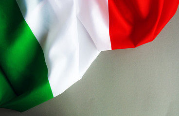 Italy flag and space for text  