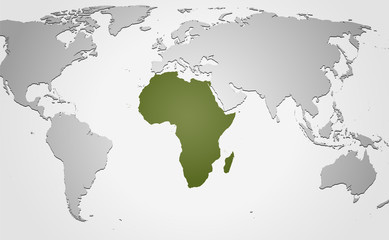 Landkarte *** Afrika

