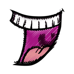 laugh smile cartoon vector icon illustration graphic design