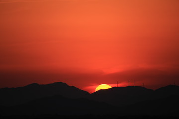 英虞湾に沈む夕日