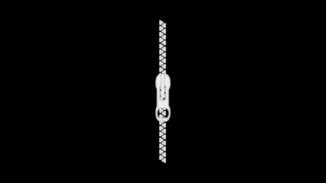 Zipper for clothes