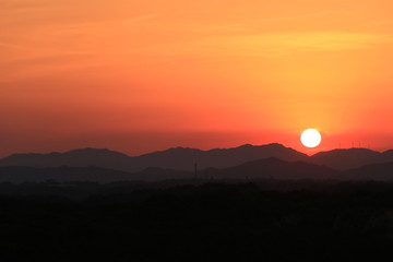英虞湾に沈む夕日