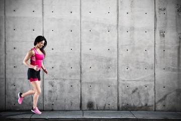 Fototapeta premium Athletic woman runner