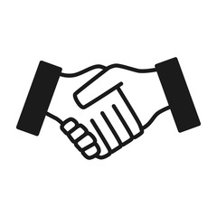hand shake gesture vector icon illustration graphic design