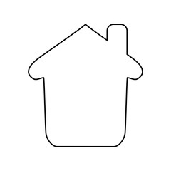 home draw house vector icon illustration graphic design