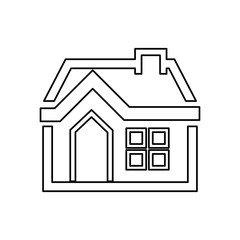 home draw house vector icon illustration graphic design