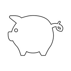 broke savings moneybox vector icon illustration graphic design