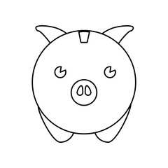 broke savings moneybox vector icon illustration graphic design