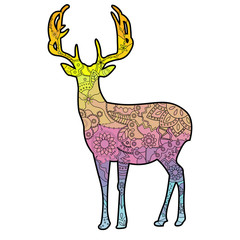 Deer with transition colors