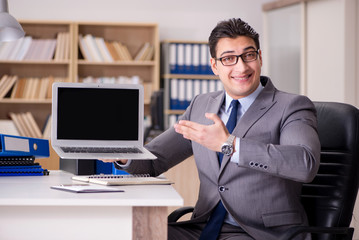 Businessman working in the office