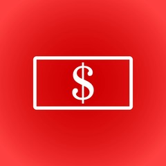 dollar money icon stock vector illustration flat design
