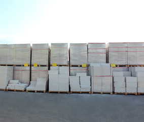 Goods for wholesale distribution outdoors