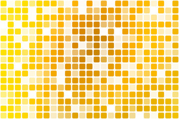 Bright golden yellow occasional opacity mosaic over white