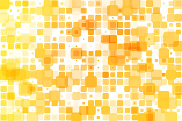 Yellow shades occasional opacity mosaic over white