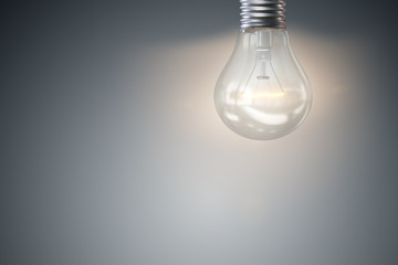Light bulb in fresh ideas concept